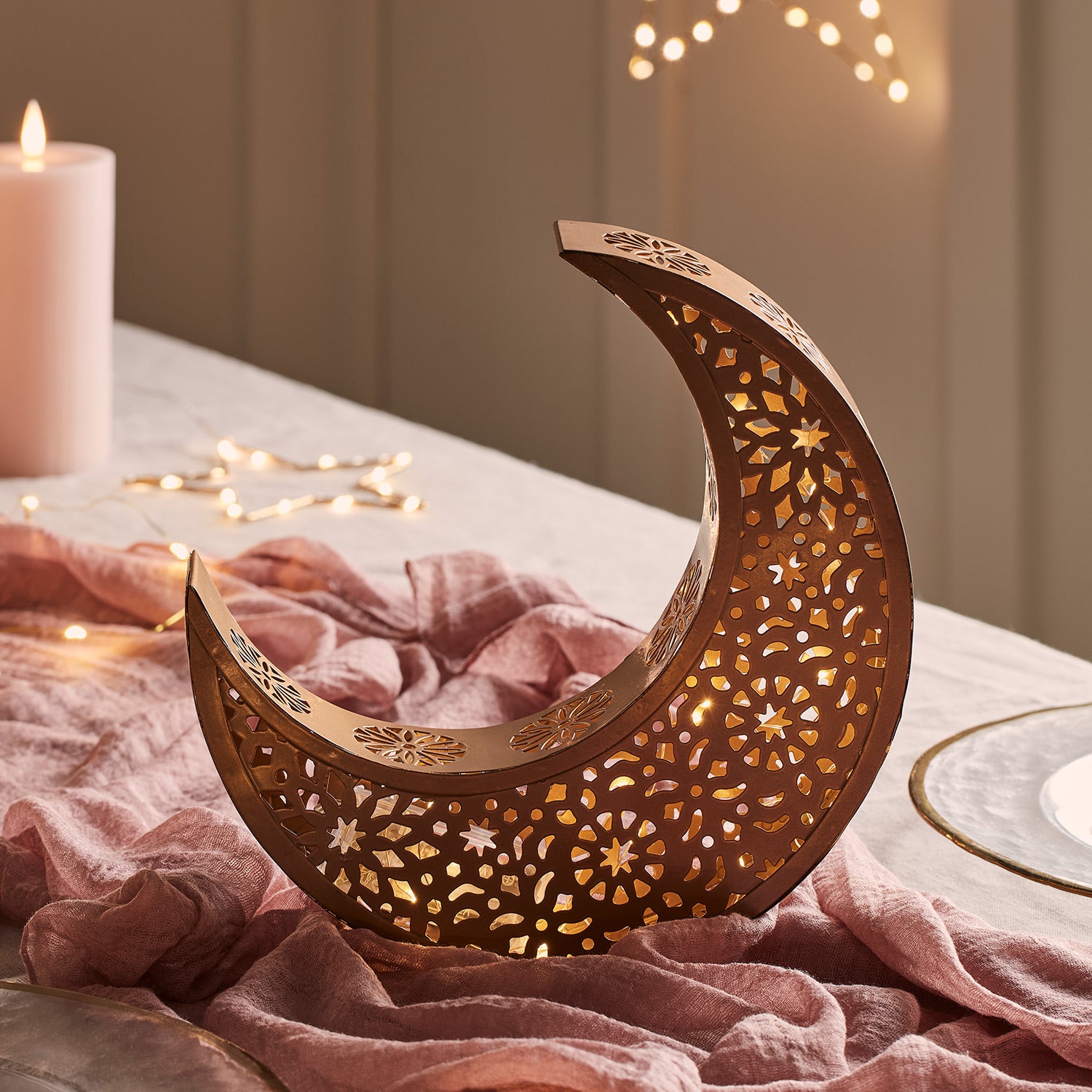 Lampe de lune Lumières du Ramadan, Lampe de table suspendue