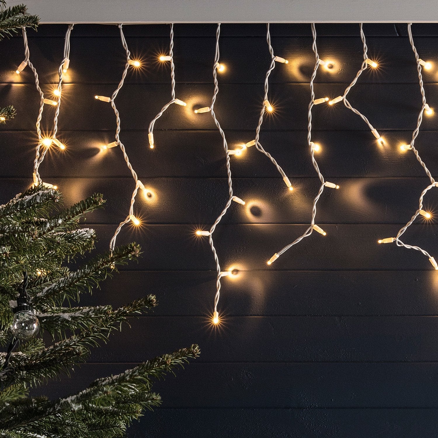 Guirlande Micro LED pour décoration sur piles 60 LEDS 6M Blanc Chaud