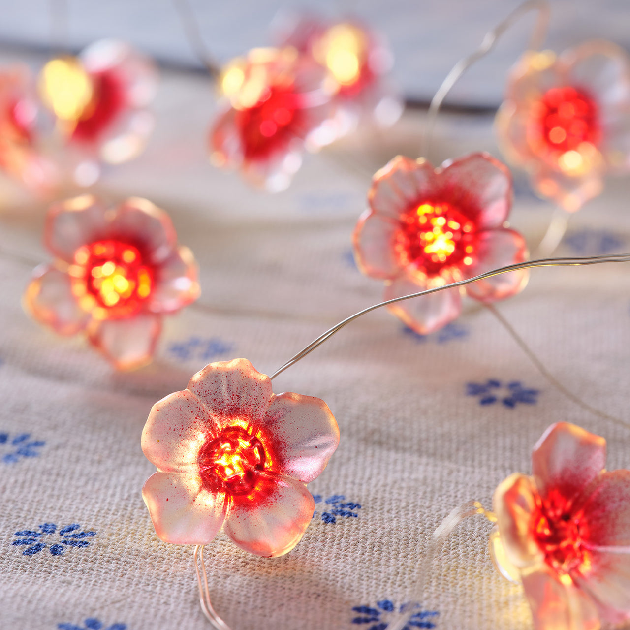 Guirlande Lumineuse Micro LED d'Extérieur à 20 Fleurs de Cerisier