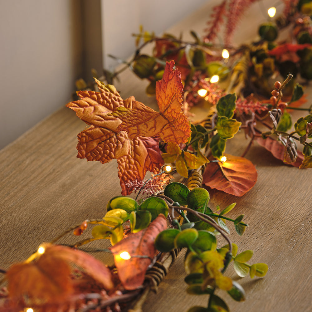 Guirlande de Feuilles d'Érable de 1,5 m et Micro LED