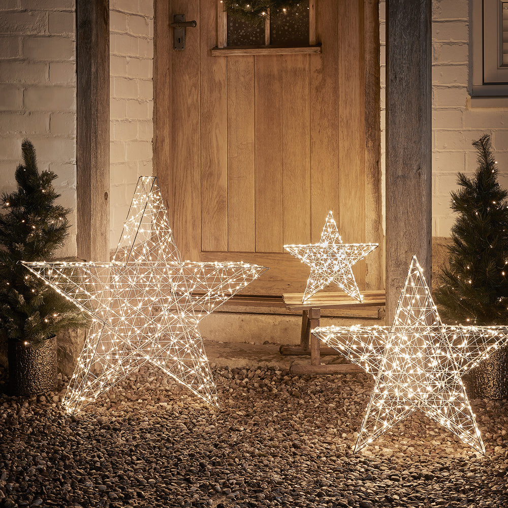 Lumières à cordes de flocons de neige, Lumières de flocons de neige de  Noël, Lumières décoratives intérieures et extérieures