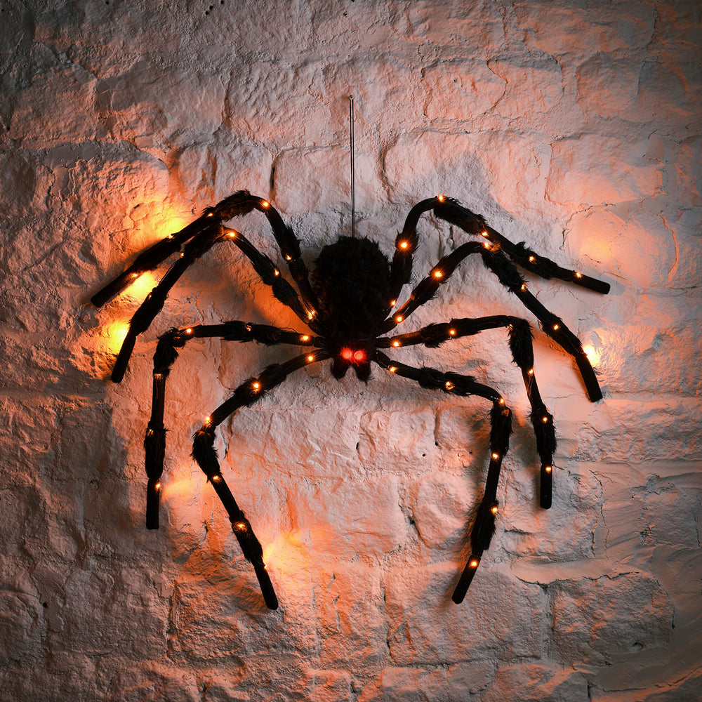 Araignée Géante D'halloween de 1,50m à LED