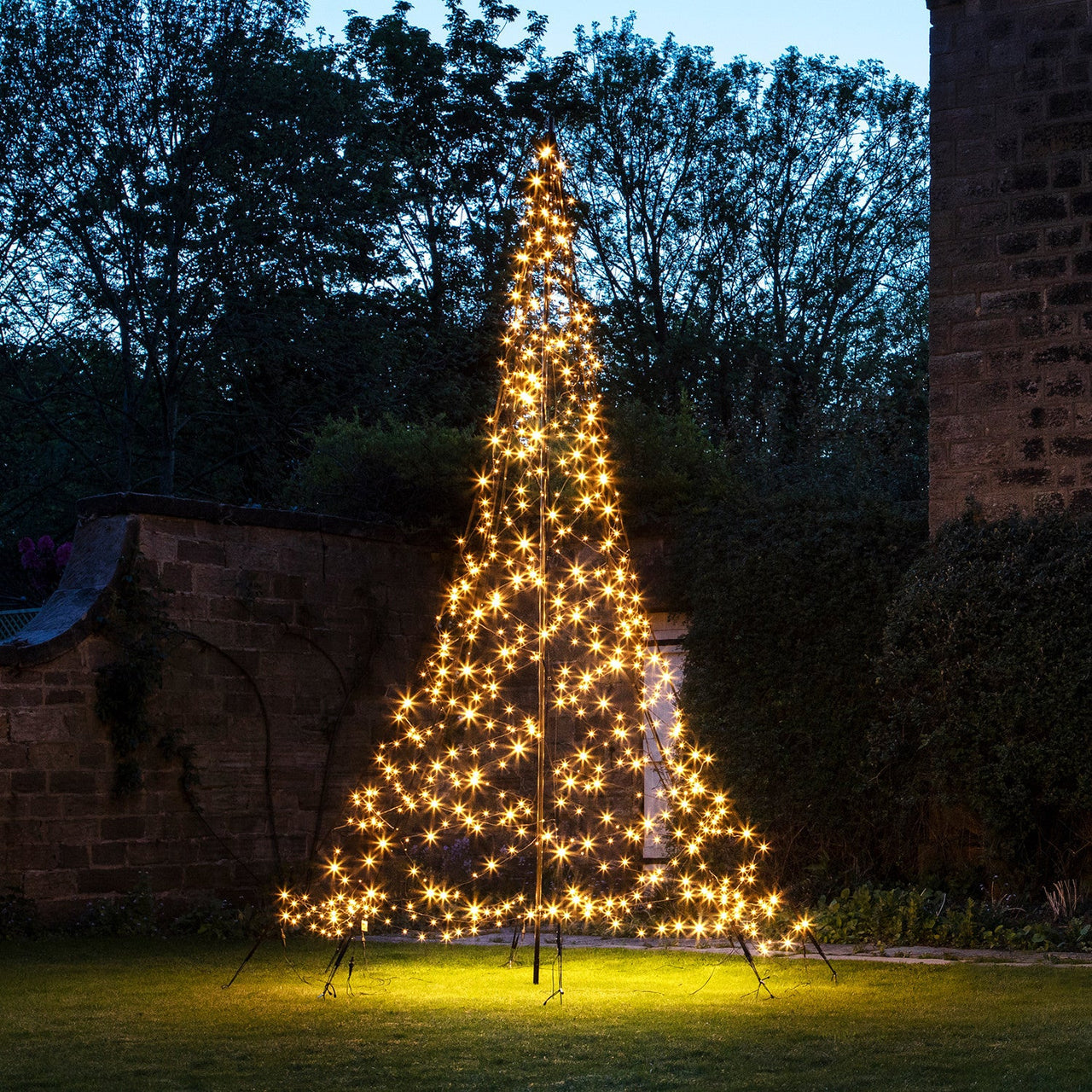 Sapin de Noël d’Extérieur Fairybell de 6 m à 900 LED Blanc Chaud