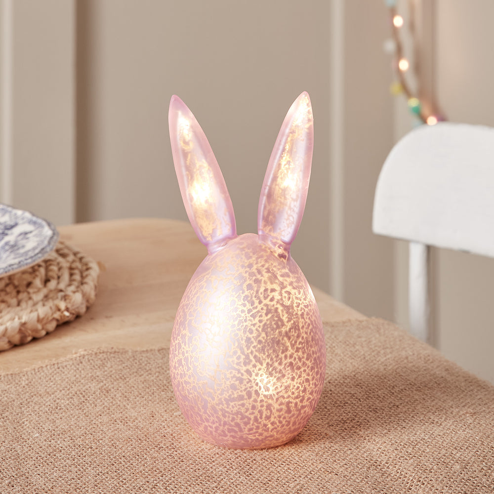 jovati Lumières de Pâques, guirlande lumineuse décorative lapin de Pâques,  avec télécommande 3 mètres 