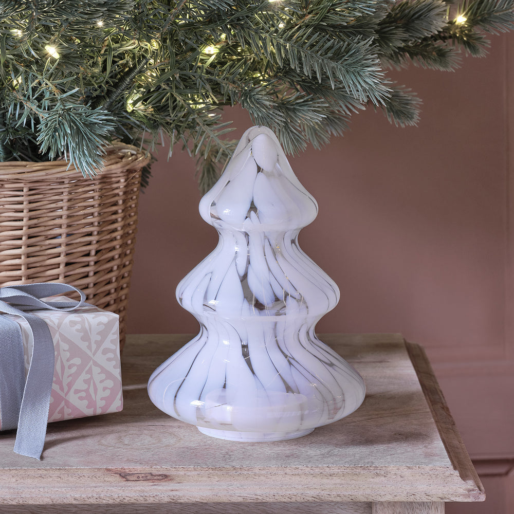 Sapin de Noël Lumineux en Verre