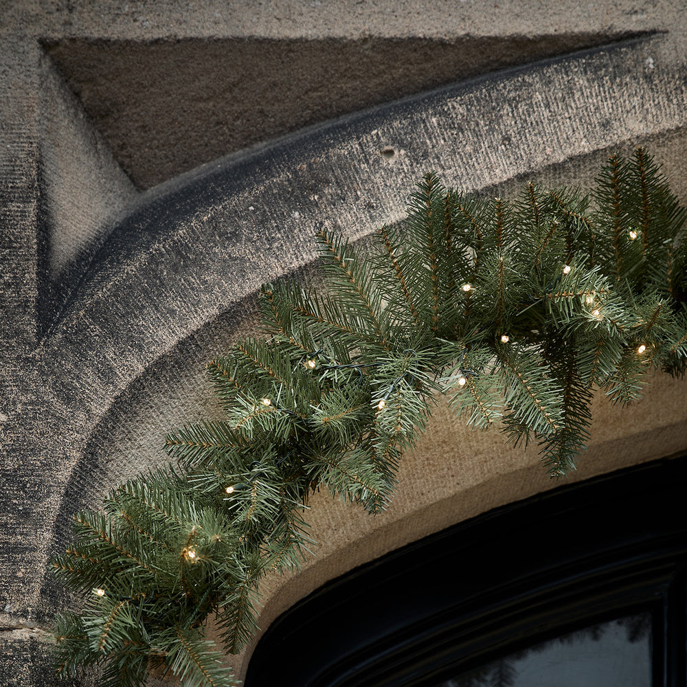 Guirlande de Noël Pré-éclairée de 1,5 m en Sapin