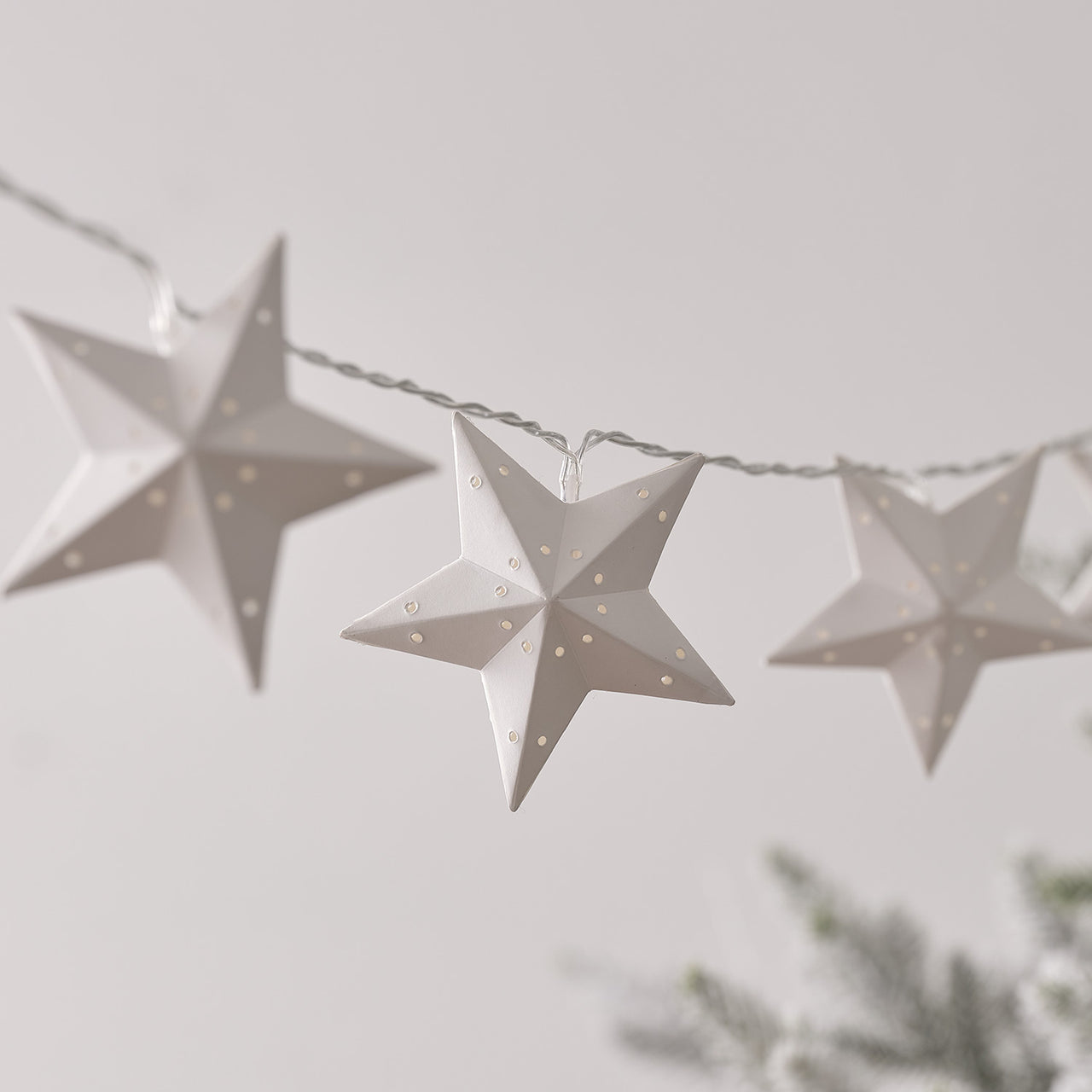 Guirlande Lumineuse à 10 Étoiles en Papier