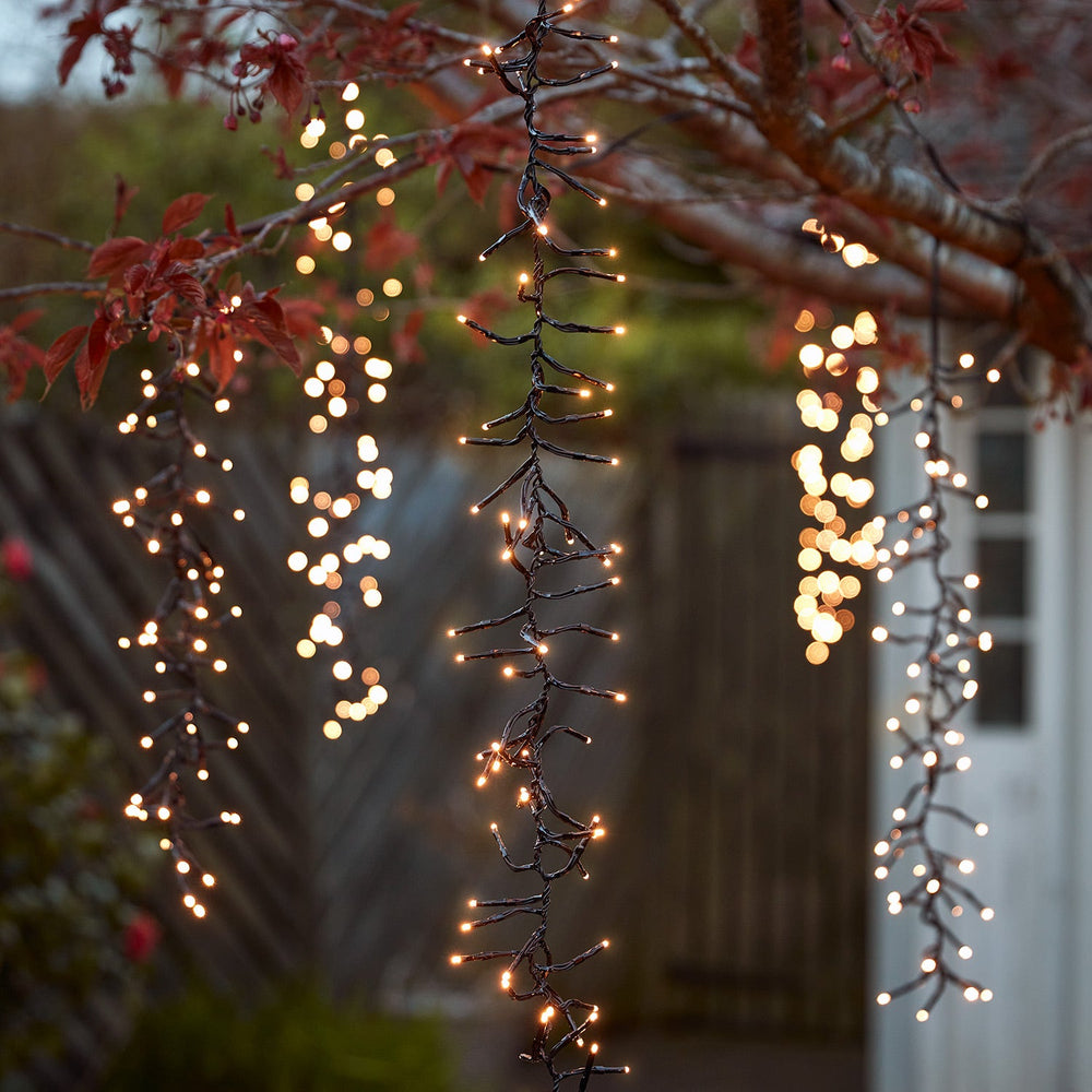 Guirlande Lumineuse en Cascade, Effet tombée de Neige