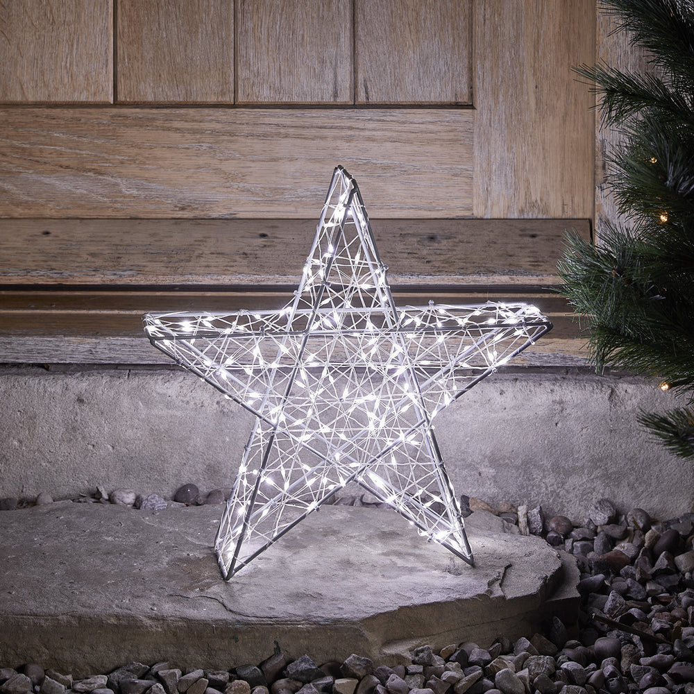 Étoile de Noël avec lumières LED pour sapin de Noël extérieur