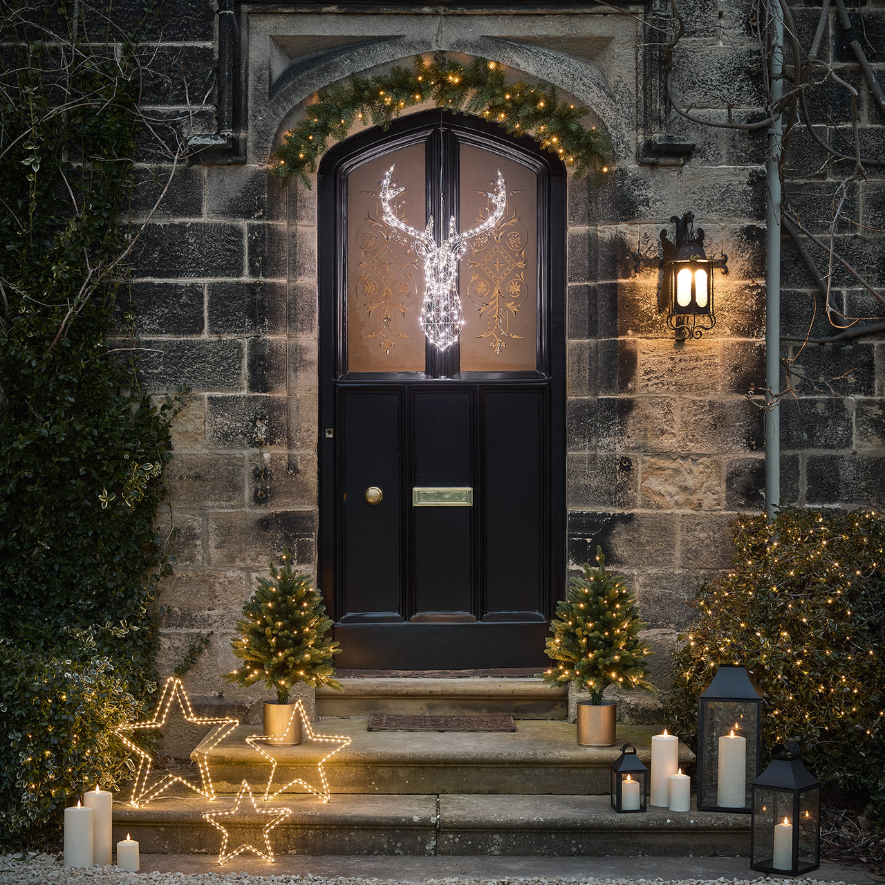 Tête de Cerf Lumineuse Duchy, à LED Bicolores