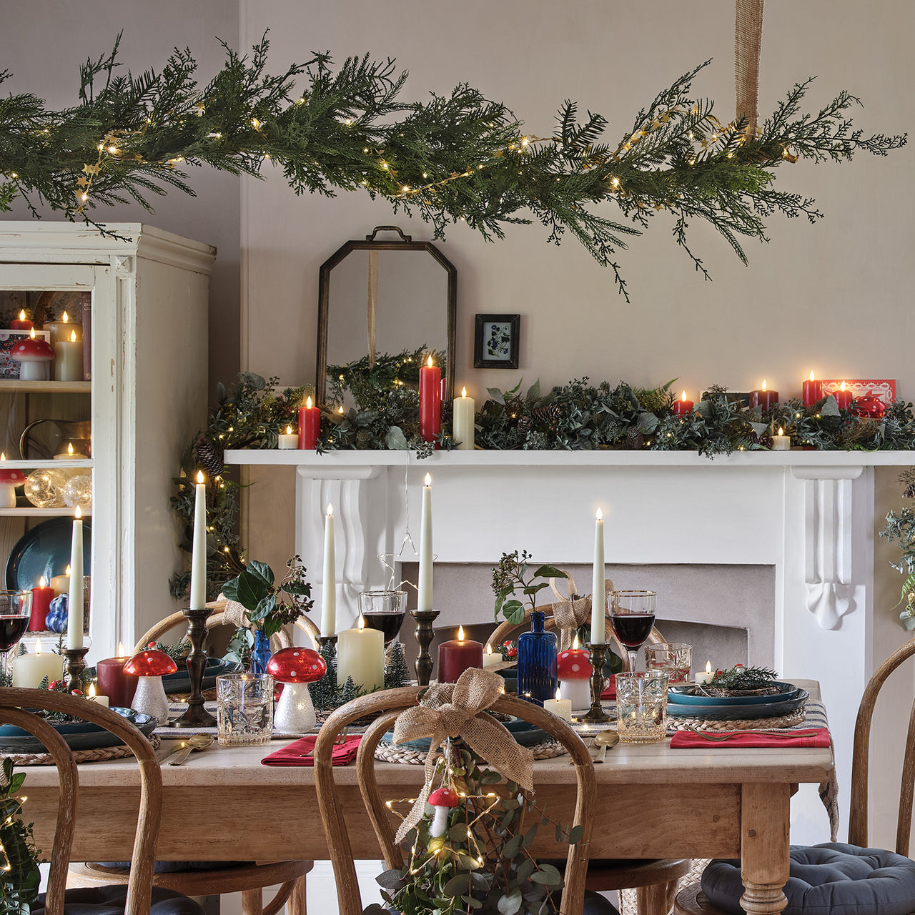 Guirlande de Noël de 1,8 m au Feuillage Luxuriant