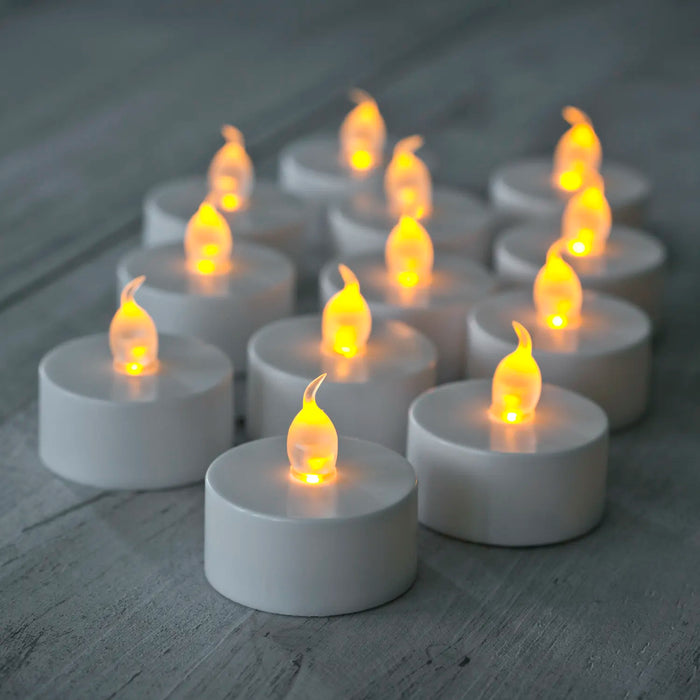 Bougies chauffe-plat LED à piles, 10 pièces, lampes créatives