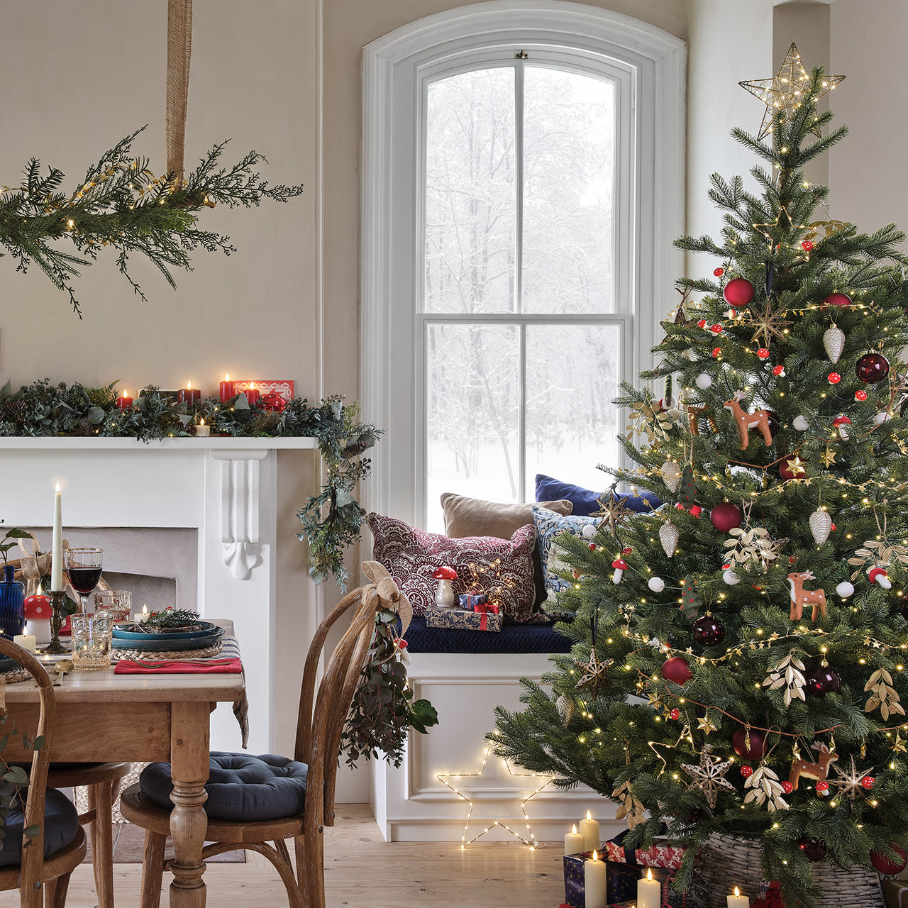 Cimier Étoile Dorée Lumineux pour Sapin de Noël