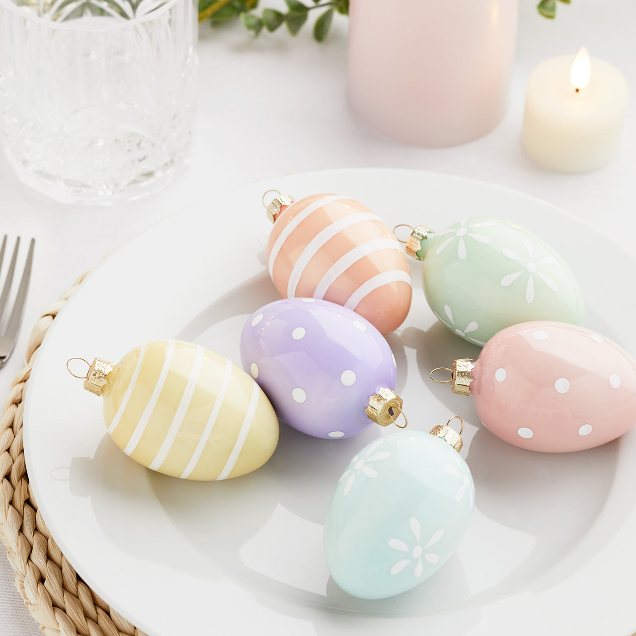 24 pièces panier à œufs de Pâques décoration guirlande œufs