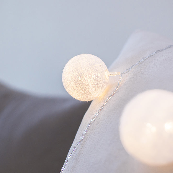Guirlande boule lumineuse 24 LED Air Control - Coton - Achat