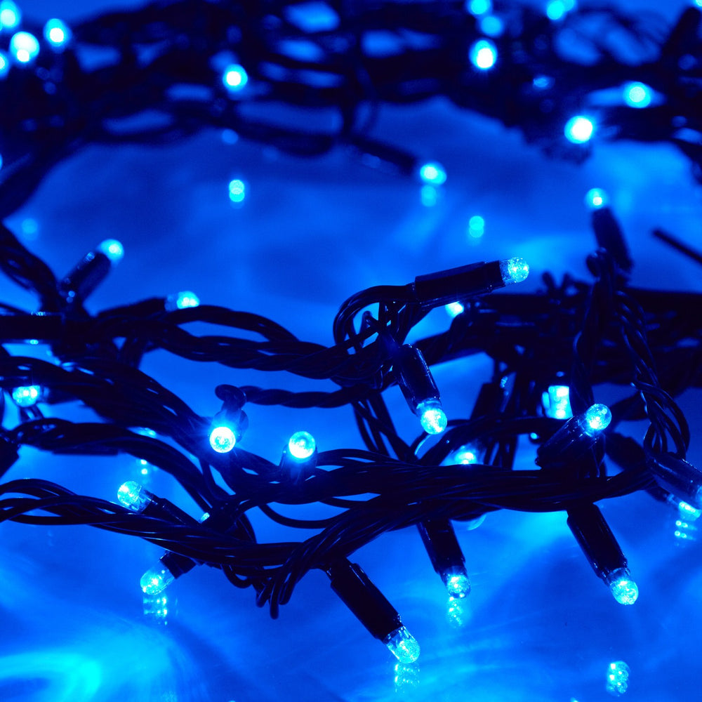 Guirlande Lumineuse Raccordable 100 LED Bleues 10m